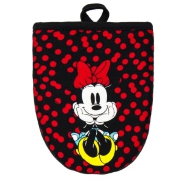 Best Brands: Disney Kitchen Cotton Mini Oven Mitts- Set of 2 Minnie Mouse NWT - Picture 3 of 3